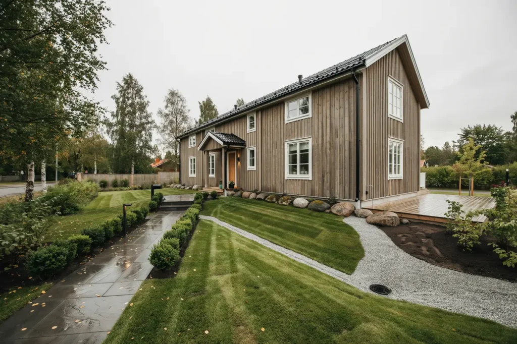 tomtplanering f r b ttre avrinning smarta mark tg rder som skyddar hus och tr dg rd