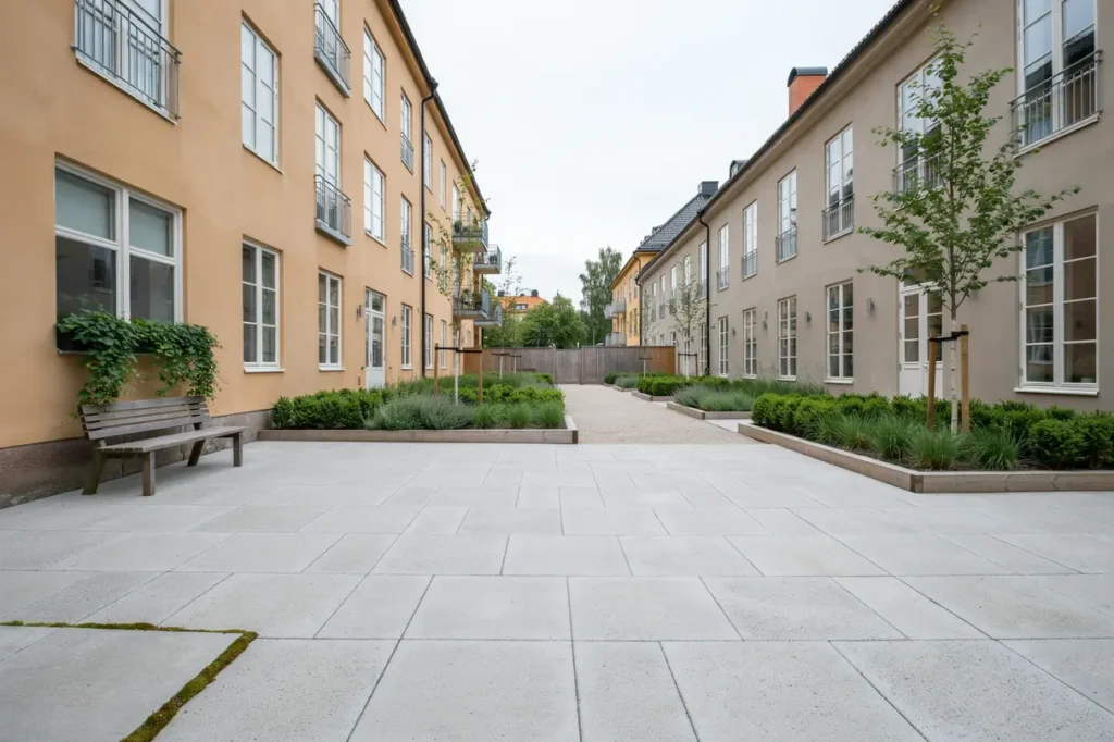 oml ggning av innerg rd och markytor i rimbo centrum