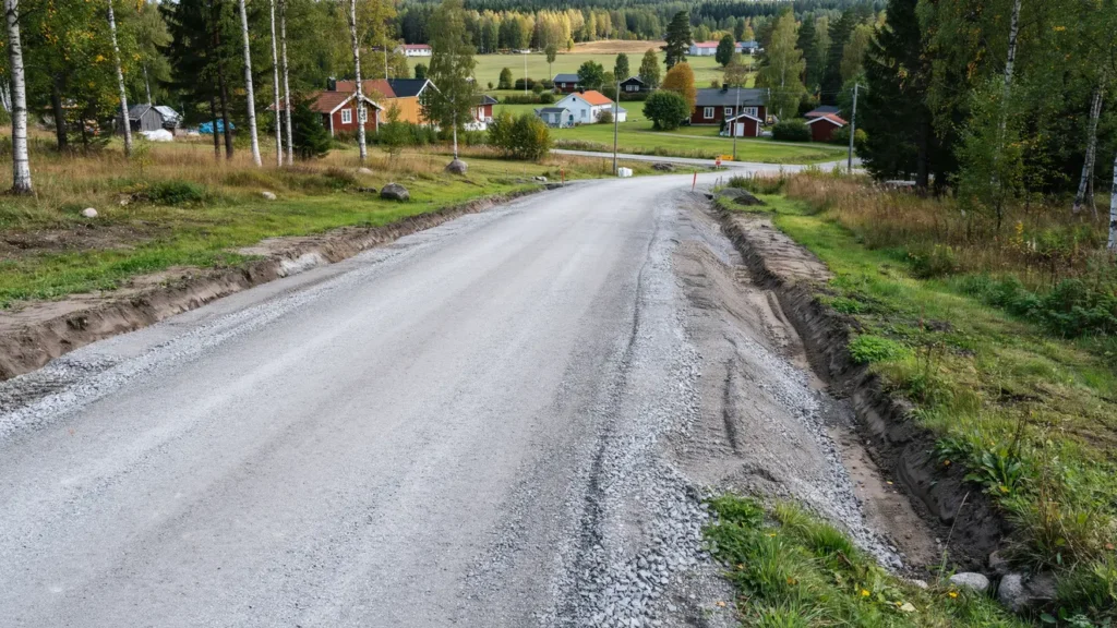 hyveldikning av enskild v g i finsta rimbo